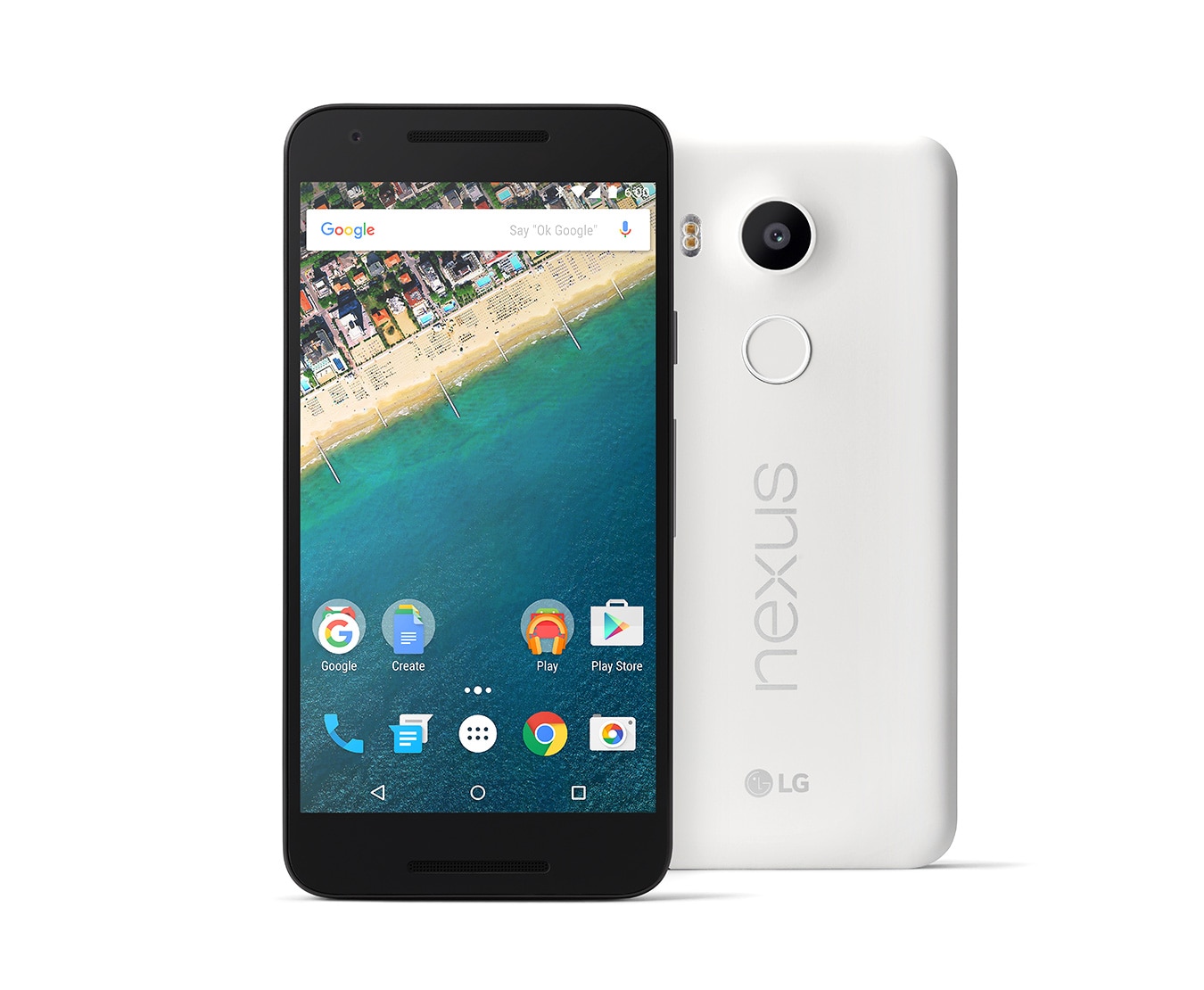 LG Google Smartphone mit Android 6.0 Marshmallow, 1,8-GHz-Hexa-Core-Prozessor, 13,2 cm (5,2 Zoll) Full HD IPS-Display und 12,3-Megapixel-Kamera mit HDR+, Nexus 5X