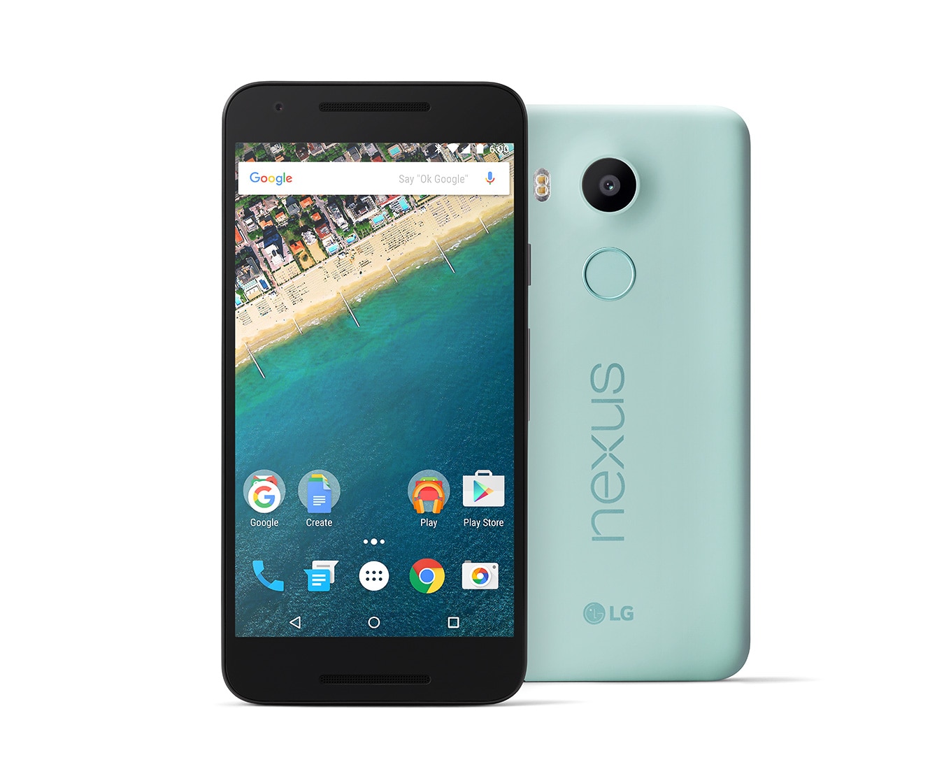 LG Google Smartphone mit Android 6.0 Marshmallow, 1,8-GHz-Hexa-Core-Prozessor, 13,2 cm (5,2 Zoll) Full HD IPS-Display und 12,3-Megapixel-Kamera mit HDR+, Nexus 5X