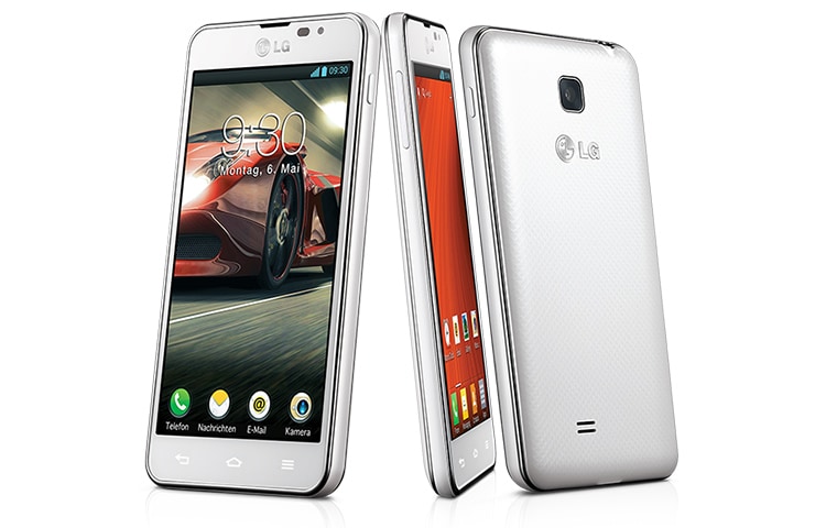 LG Android-Smartphone mit 10,9 cm (4,3 Zoll) IPS-Display, 1,2-GHz-Dual-Core-Prozessor, 2.150 mAh SiO+ Akku und LTE mit bis zu 100 Mbit/s, P875 Optimus F5