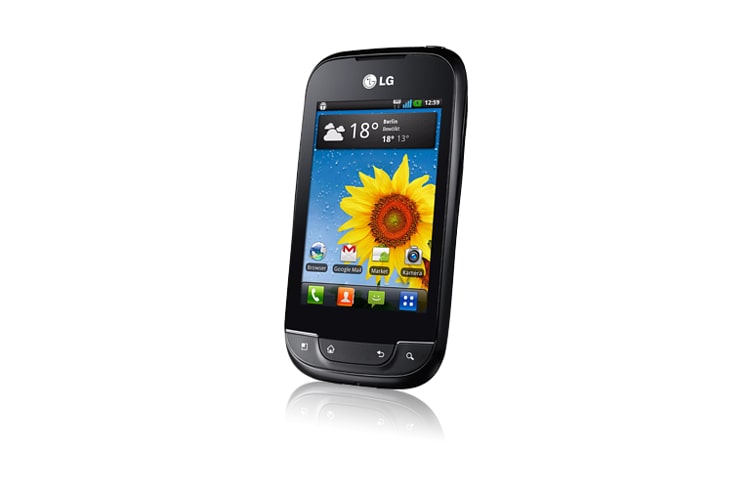 LG Smartphone mit Android 2.3 Gingerbread, LG Social+ Widget und 1.500-mAh-Akku für höchste Performance, P690 Optimus Net