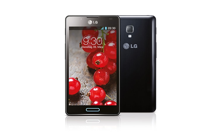 LG Android-Smartphone mit 10,9 cm (4,3 Zoll) IPS-Display, 1,0-GHz-Dual-Core-Prozessor und starkem 2.460 mAh SiO+ Akku, P710 Optimus L7 II