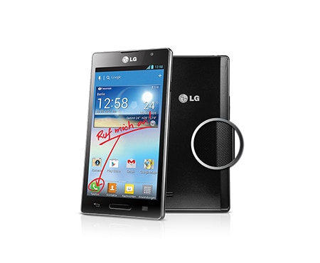 Smartphone LG P760 Optimus L9 mit dem markanten L-Style