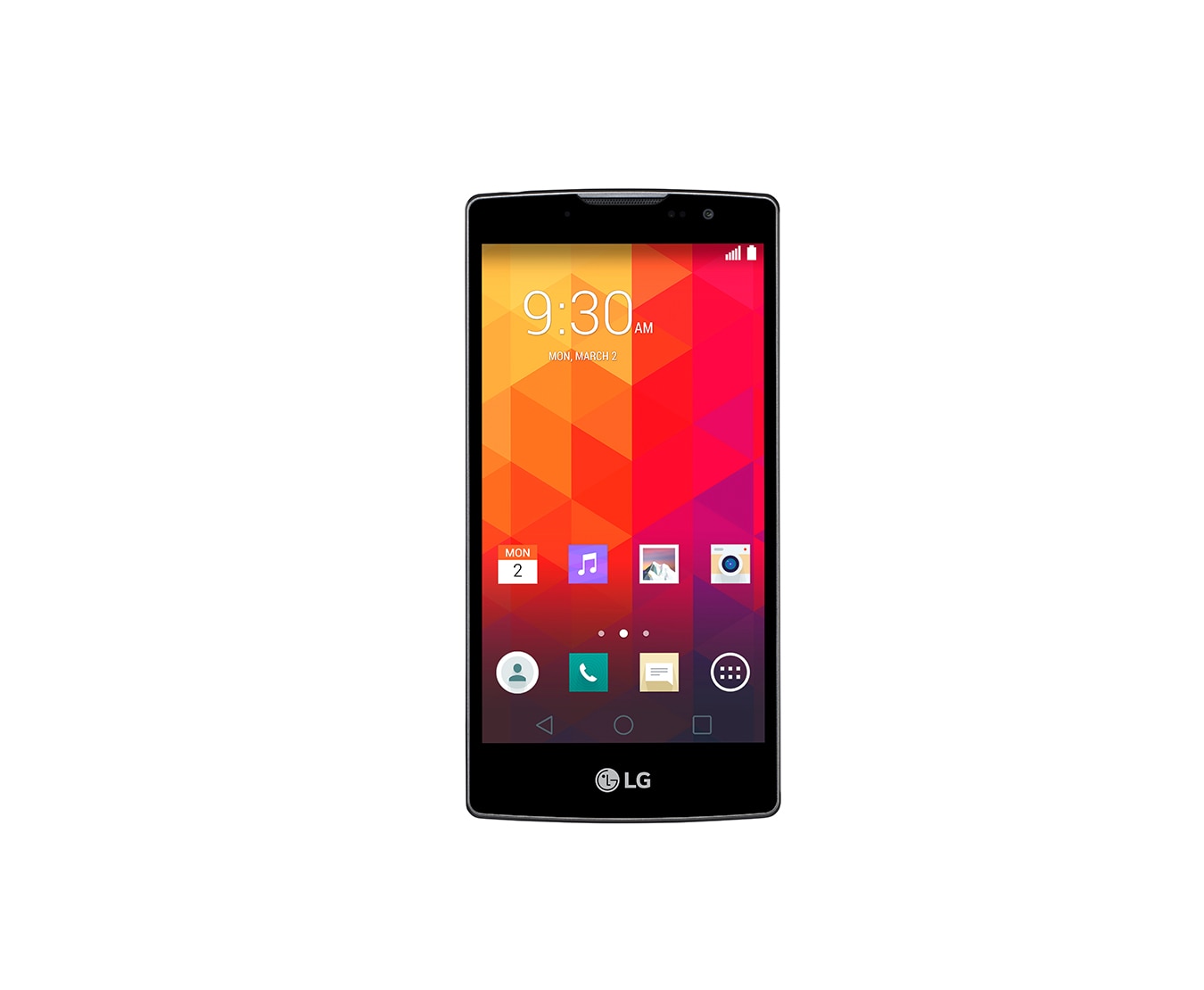 LG Curved Design-Smartphone mit 11,9 cm (4,7 Zoll) HD-Display, 1,3 GHz Quad-Core-Prozessor und 5-MP-Kamera mit Selfie Cam-Funktion, Spirit