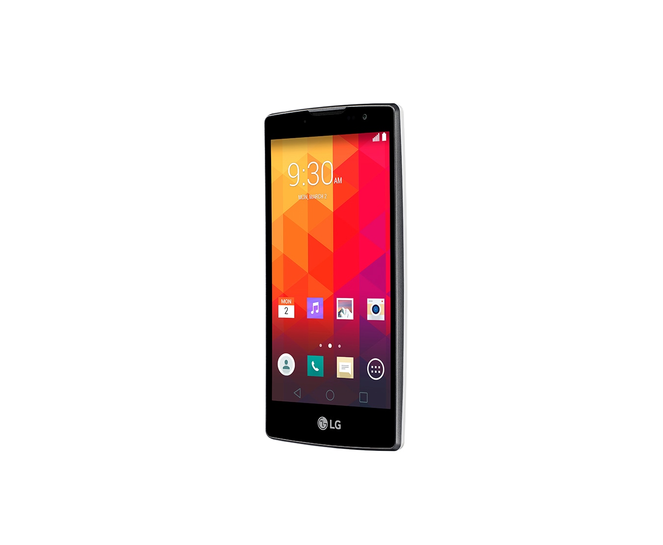 LG Curved Design-Smartphone mit 11,9 cm (4,7 Zoll) HD-Display, 1,3 GHz Quad-Core-Prozessor und 5-MP-Kamera mit Selfie Cam-Funktion, Spirit