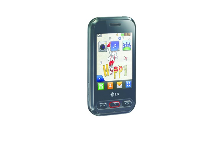 LG Touchscreen Handy mit hochauflösendem 7,1 cm (2,8“) Display, Push-E-Mail-Funktion, HSDPA 3.6 und 2 Megapixel Kamera, T320 COOKIE 3G