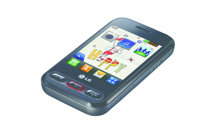 LG Touchscreen Handy mit hochauflösendem 7,1 cm (2,8“) Display, Push-E-Mail-Funktion, HSDPA 3.6 und 2 Megapixel Kamera, T320 COOKIE 3G