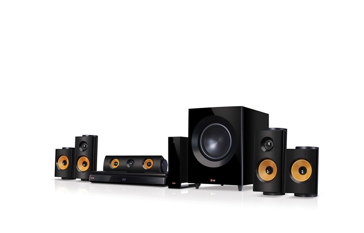 LG 5.1 Heimkinosystem mit 3D-Blu-ray-Player, Smart TV-Funktion, WLAN und 1.200 Watt, BH7240BW