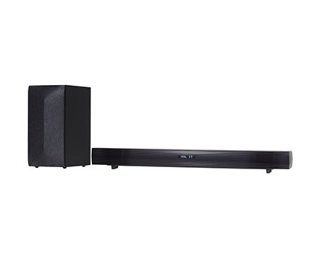 Die LG LAC555H 2.1 Soundbar