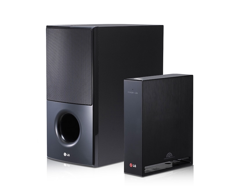 LG 3D Blu-ray 5.1 Heimkinosystem mit drahtlosen Rücklautsprechern (1200W), LHA825W