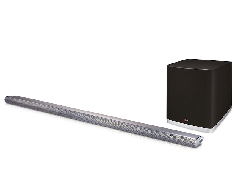 LG 4.1 Soundbar mit 320 Watt, aktivem Subwoofer, Bluetooth und LG TV Wireless Sound Sync, NB5540
