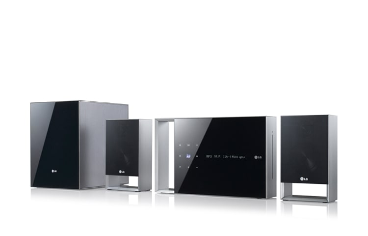 LG 2.1 Heimkinosystem in stylischem Cubic Design mit 3D-Blu-ray-Player, integriertem WLAN und LG Smart TV, BH5320F