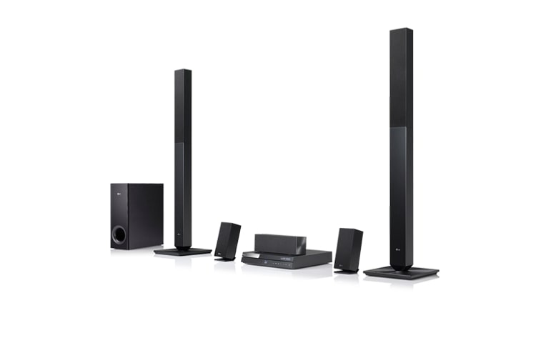 Vorderseite von 3D-Blu-ray 5.1 Heimkinosystem mit LG Smart TV, 4-Wege-Equalizer und umfangreicher Formatunterstützung BH6420P