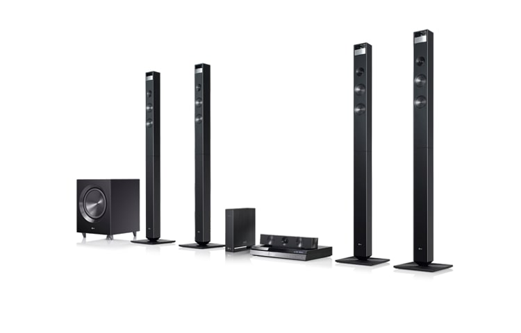 Vorderseite von 3D-Blu-ray 9.1 Heimkinosystem mit integriertem WLAN, Bluetooth und LG Smart TV BH9520TW