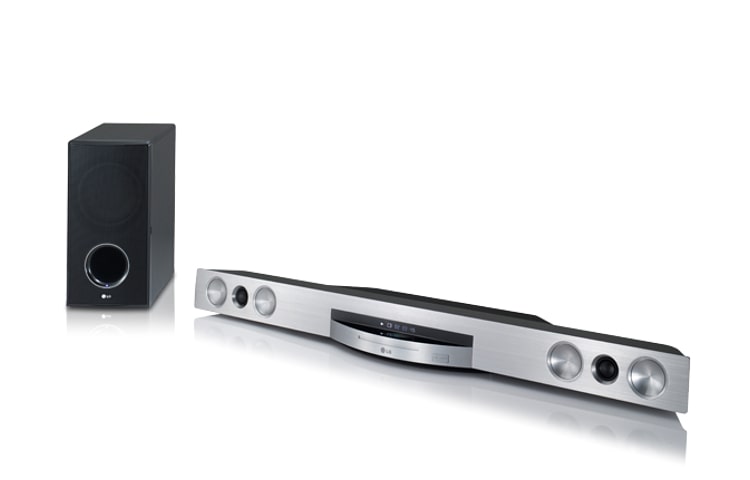 LG 3D-Blu-ray Soundbar mit integriertem WLAN, Smart TV, Smartphone-Bedienung, HDMI und USB Plus, HLX56S