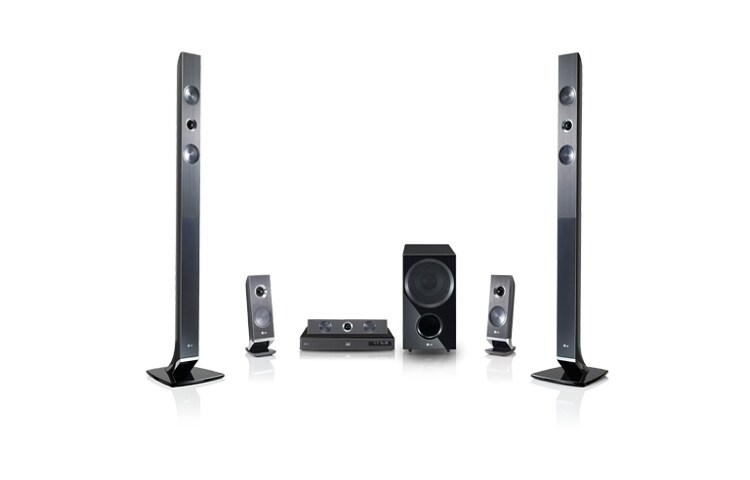 Vorderseite von 3D-Blu-ray-Heimkinosystem mit integriertem WLAN, Dolby TrueHD, Smart TV, Smartphone-Bedienung, HDMI und USB Plus HX966PZ
