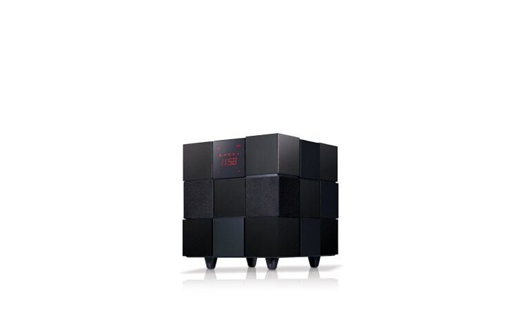 LG iPod-/iPhone-/iPad-Dockingstation mit integriertem Subwoofer, AirPlay, Bluetooth und Smart Touch Display, ND8520