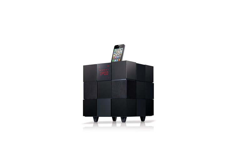 LG iPod-/iPhone-/iPad-Dockingstation mit integriertem Subwoofer, AirPlay, Bluetooth und Smart Touch Display, ND8520