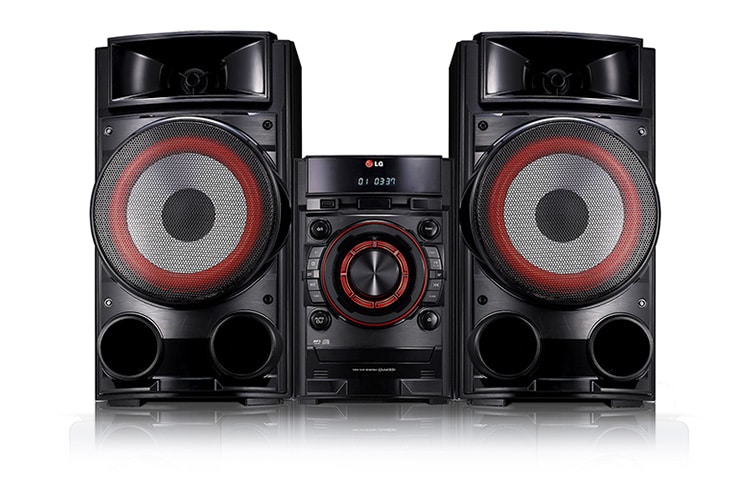 Das LG CM4331 Micro-Hifi-System verfügt über USB- und Aux IN-Anschluss.
