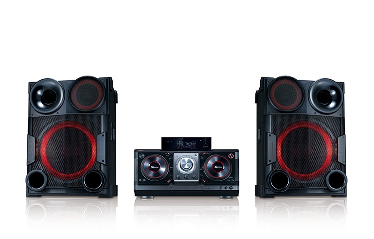 Die LG X-Boom CM9730 streamt Musik auch von Smartphone und Tablet.