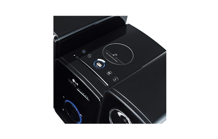 LG Micro-DVD-HiFi-Anlage mit iPod® Dock - das portable DVD Microsystem von LG, FB164