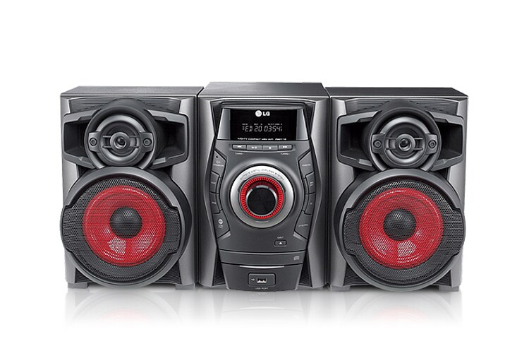 Vorderseite von Mini Hi-Fi Anlage mit 110 Watt | XBOOM | MP3, CD &amp; Radio | USB RAD114