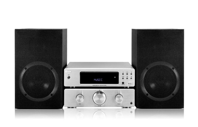 Vorderseite von Die TA106 Komponenten-Micro-Anlage mit iPod/iPhone-Docking Station (100W) TA106