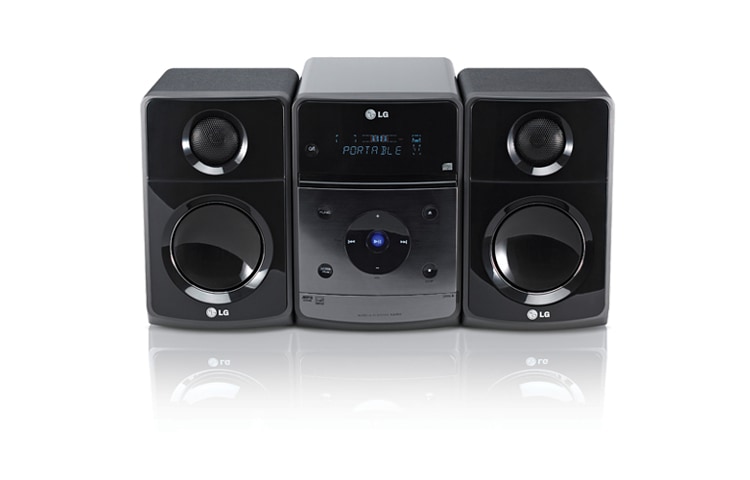 Vorderseite von DVD Microsystem / Micro-DVD-HiFi-Anlage mit CD-R(W), MP3 und DVD-Wiedergabe XB64