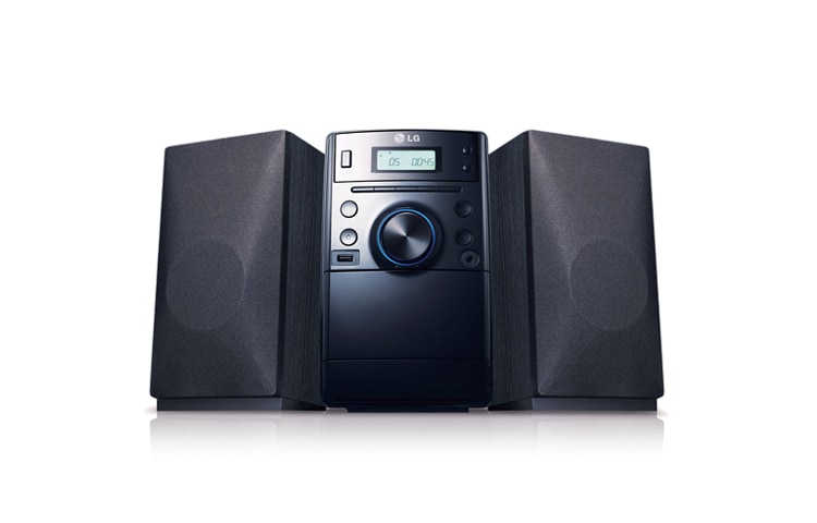 Vorderseite von Micro-Hi-Fi-System mit 6 Equalizer-Modi, XDSS, USB-Host-Funktion und CD-Player mit MP3-Wiedergabe XC14