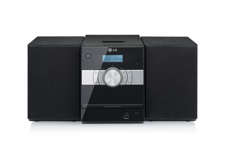 Vorderseite von Stylisches Micro-Hi-Fi-System mit iPod®-/iPhone®-Docking-Station und USB-Host-Funktion zur MP3-Wiedergabe XP16