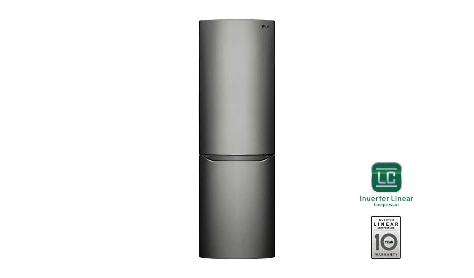 Vorderseite von LG Kühl-Gefrierkombination mit Total No Frost und Digitaldisplay GBB339DSJZ