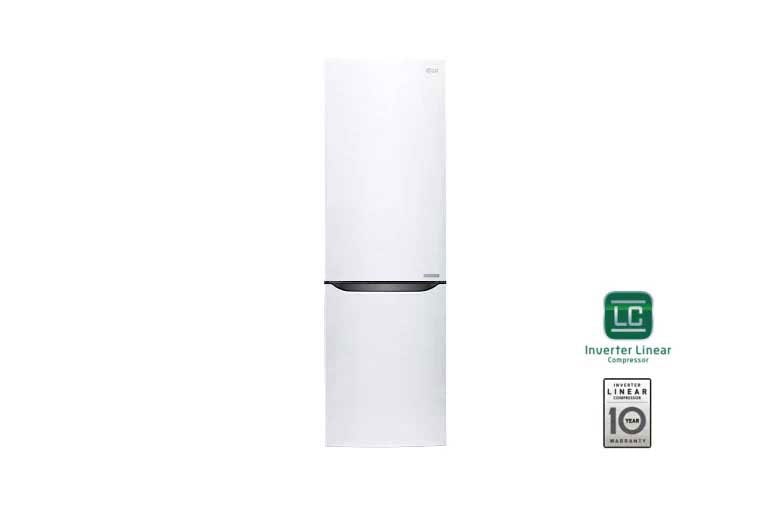 Vorderseite von LG Premium Kühl-Gefrierkombination GBB59SWJZS
