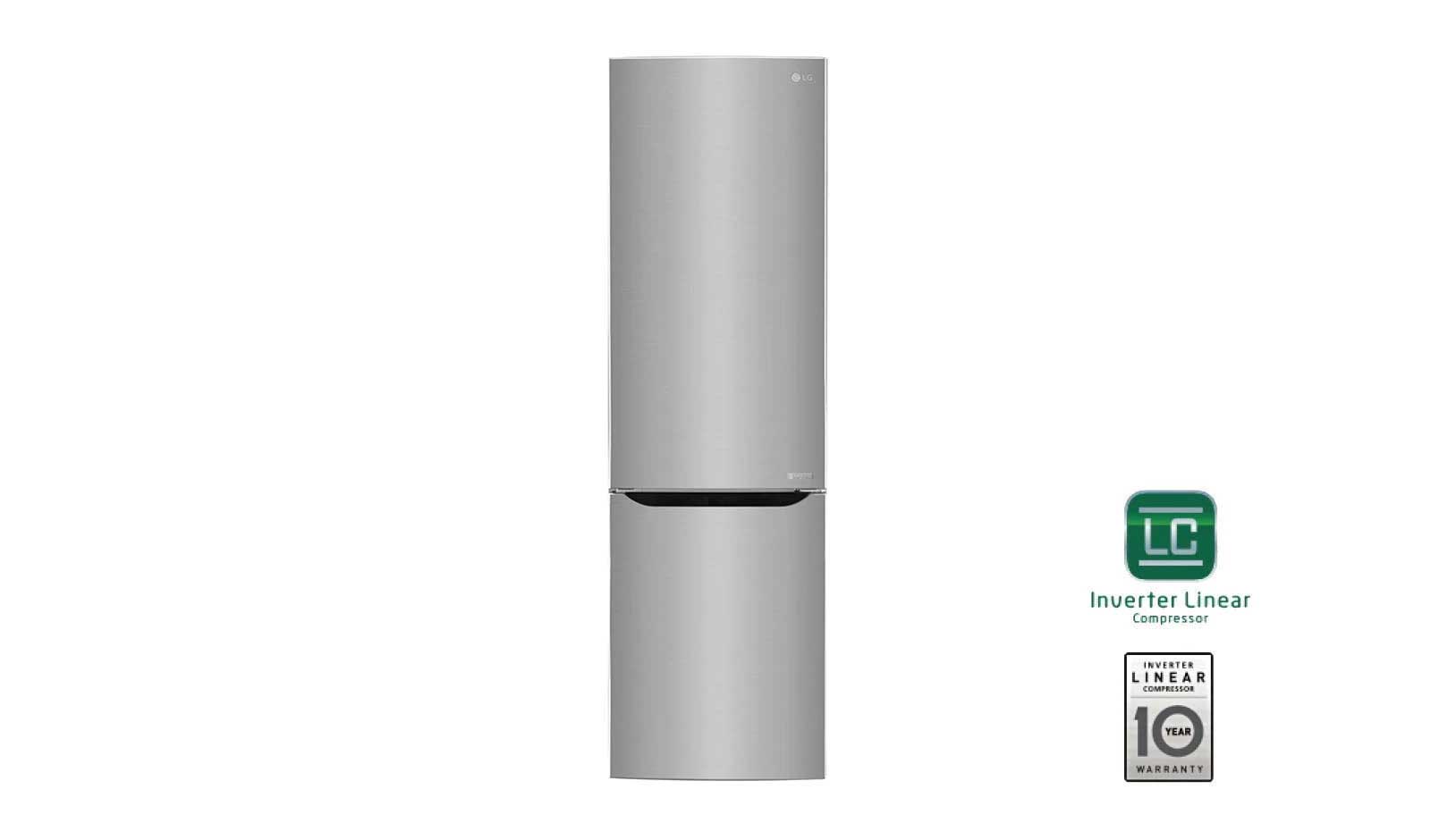 Vorderseite von LG Premium Kühl-Gefrierkombination GBB60PZEFS