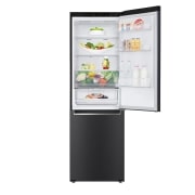 LG Kühl-Gefrierkombination | 341 Liter Nutzinhalt | Energieeffizienzklasse C | Matte Black | 186 cm hoch | Smart Inverter Compressor® | GBB61MCGCN1, GBB61MCGCN1