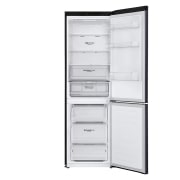 LG Kühl-Gefrierkombination | 341 Liter Nutzinhalt | Energieeffizienzklasse D | Matte Black | 186 cm hoch | Smart Inverter Compressor® | GBB61MCGGN, GBB61MCGGN