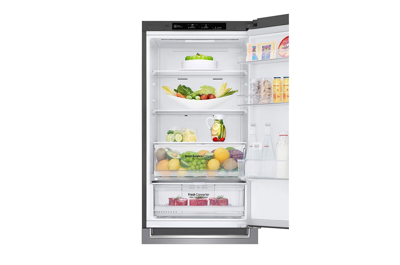 LG ​Kühl-Gefrierkombination |  ​341​ Liter Nutzinhalt | Energieeffizienzklasse ​C​ | ​Steel | ​186 cm​ |​ Inverter-Linearkompressor​ | ​GBB61PZGCN, GBB61PZGCN
