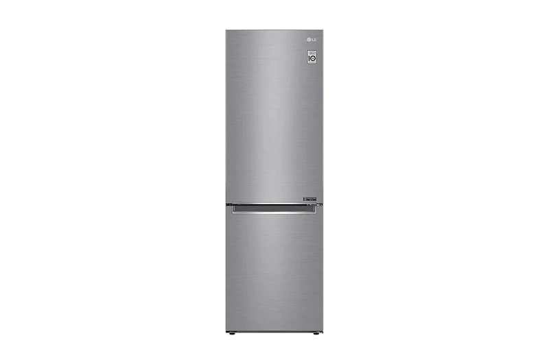 LG Kühl-Gefrierkombination | 341 Liter Nutzinhalt | Energieeffizienzklasse D | Steel | 186 cm hoch | Inverter Linear Compressor® | GBB61PZGFN, GBB61PZGFN