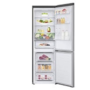 LG ​Kühl-Gefrierkombination |  ​341​ Liter Nutzinhalt | Energieeffizienzklasse​ E​ | ​Steel​ | ​186 cm​ |  Smart Inverter Kompressor​ ​| ​GBB61PZHMN, GBB61PZHMN