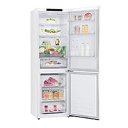 LG Kühl-/Gefrierkombination | 341 Liter Nutzinhalt | Energieeffizienzklasse C | Super White | 186 cm hoch | Smart Inverter Compressor® | GBB61SWGCN1, GBB61SWGCN1