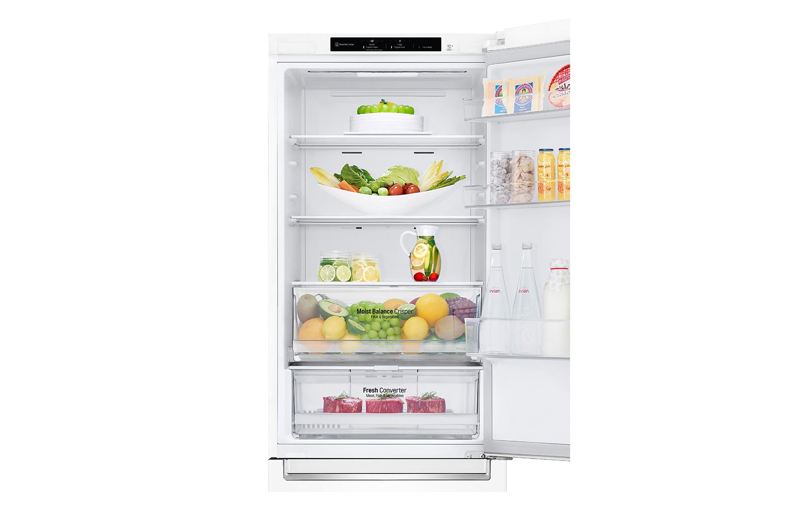 LG Kühl-Gefrierkombination (C, 341L, 186 cm hoch) mit Smart Inverter Compressor® | GBB61SWGCN1, GBB61SWGCN1