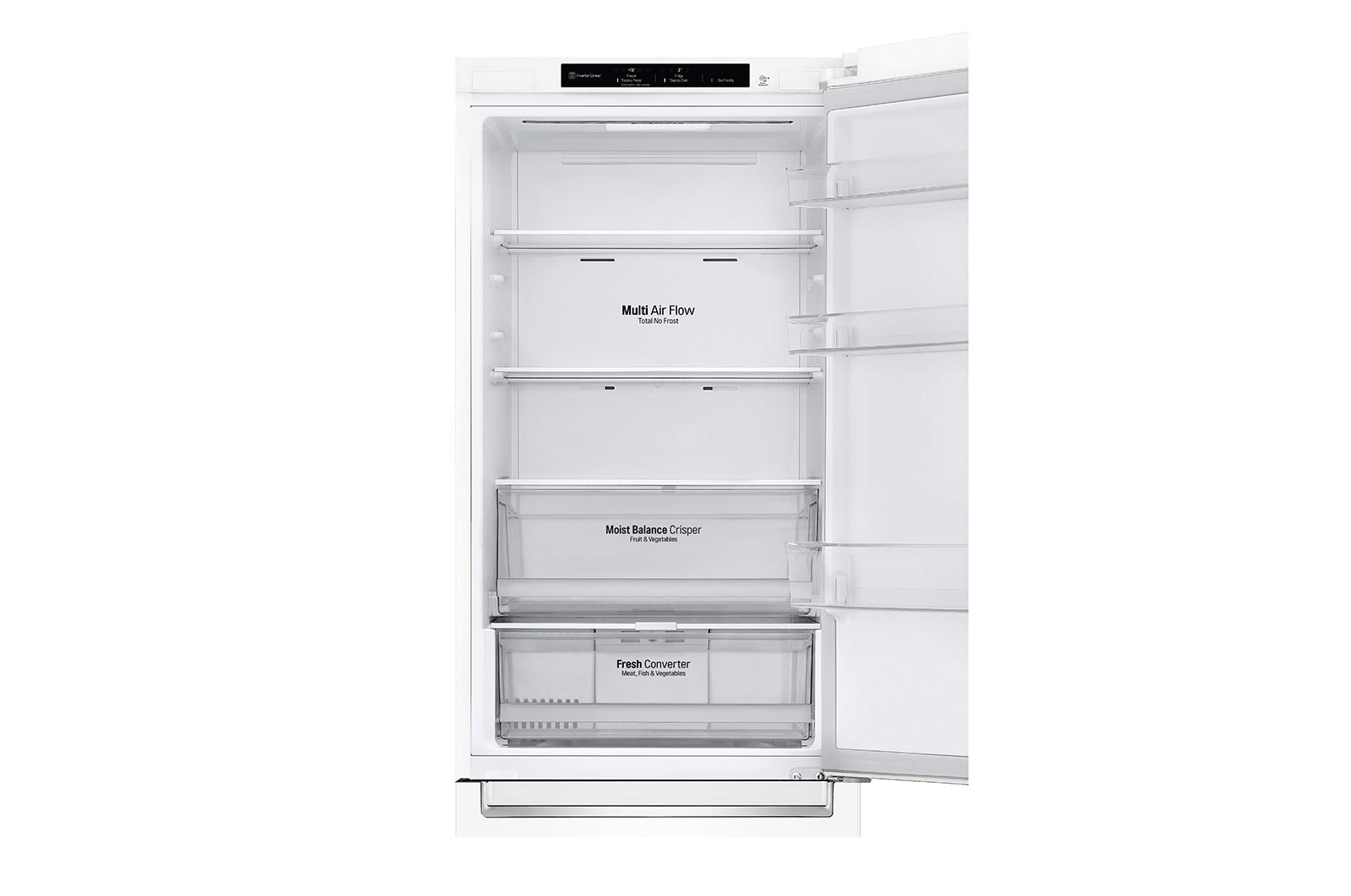 LG Kühl-Gefrierkombination (C, 341L, 186 cm hoch) mit Smart Inverter Compressor® | GBB61SWGCN1, GBB61SWGCN1