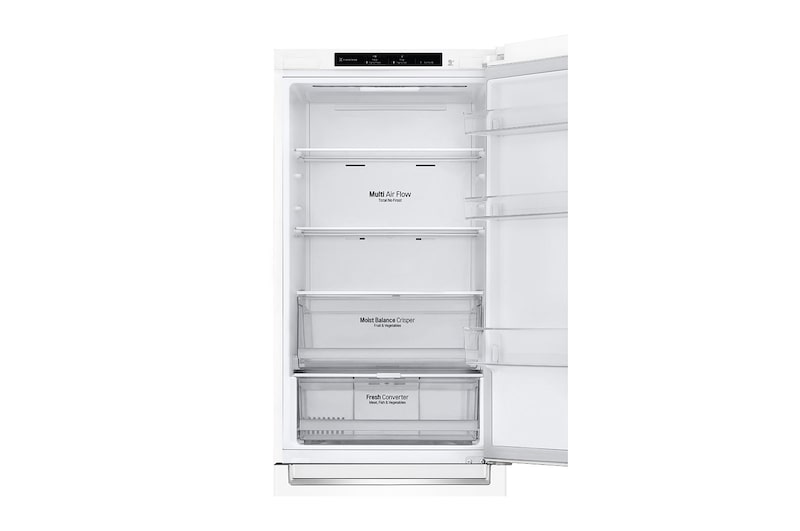 LG Kühl-Gefrierkombination | 341 Liter Nutzinhalt | Energieeffizienzklasse C | Premium Super White | 186 cm | Inverter-Linearkompressor | GBB61SWGCN, GBB61SWGCN