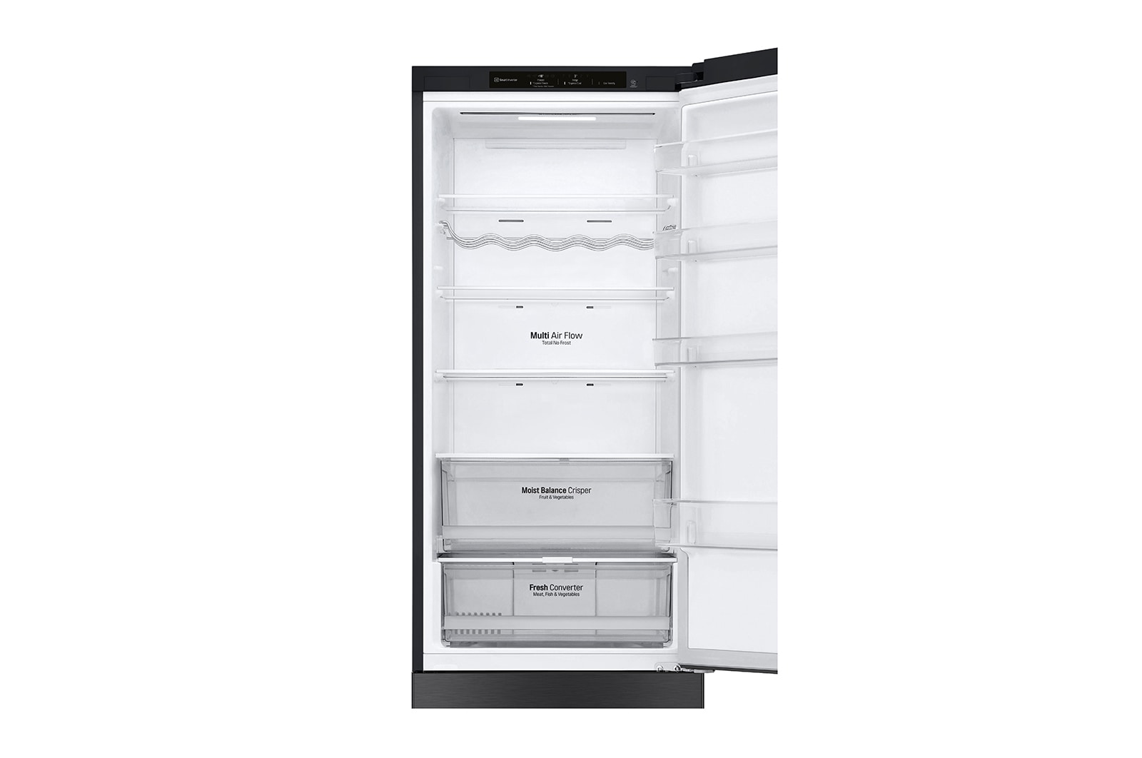 LG Kühl-Gefrierkombination (C, 384L, 203cm hoch) mit Smart Inverter Kompressor® | GBB62MCGCC1, GBB62MCGCC1
