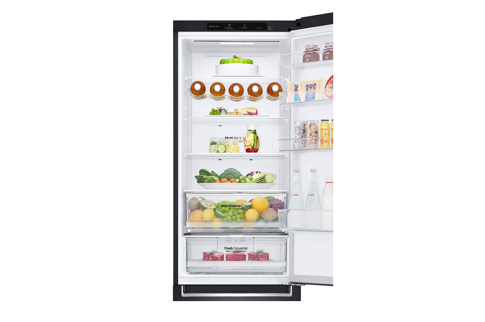 LG Kühl-Gefrierkombination (D, 384L, 203 cm hoch) mit Smart Inverter Compressor® | GBB62MCGGN, GBB62MCGGN