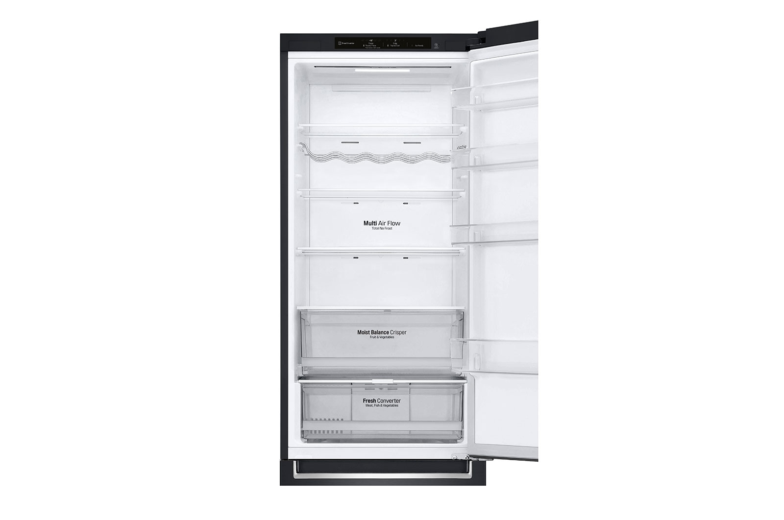 LG Kühl-Gefrierkombination (D, 384L, 203 cm hoch) mit Smart Inverter Compressor® | GBB62MCGGN, GBB62MCGGN