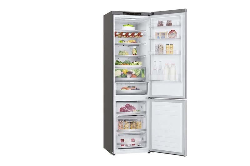 LG Kühl-Gefrierkombination (B, 384L, 203 cm hoch) mit 137 kWh/a & Inverter Linear Compressor® | GBB72NSVBN, GBB72NSVBN