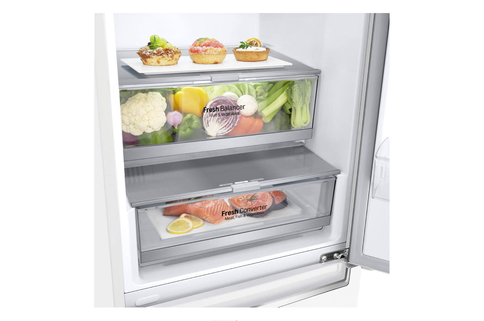 LG Kühl-Gefrierkombination | 384 Liter Nutzinhalt | LINEARCooling™ | Total No Frost , GBB72SWDFN