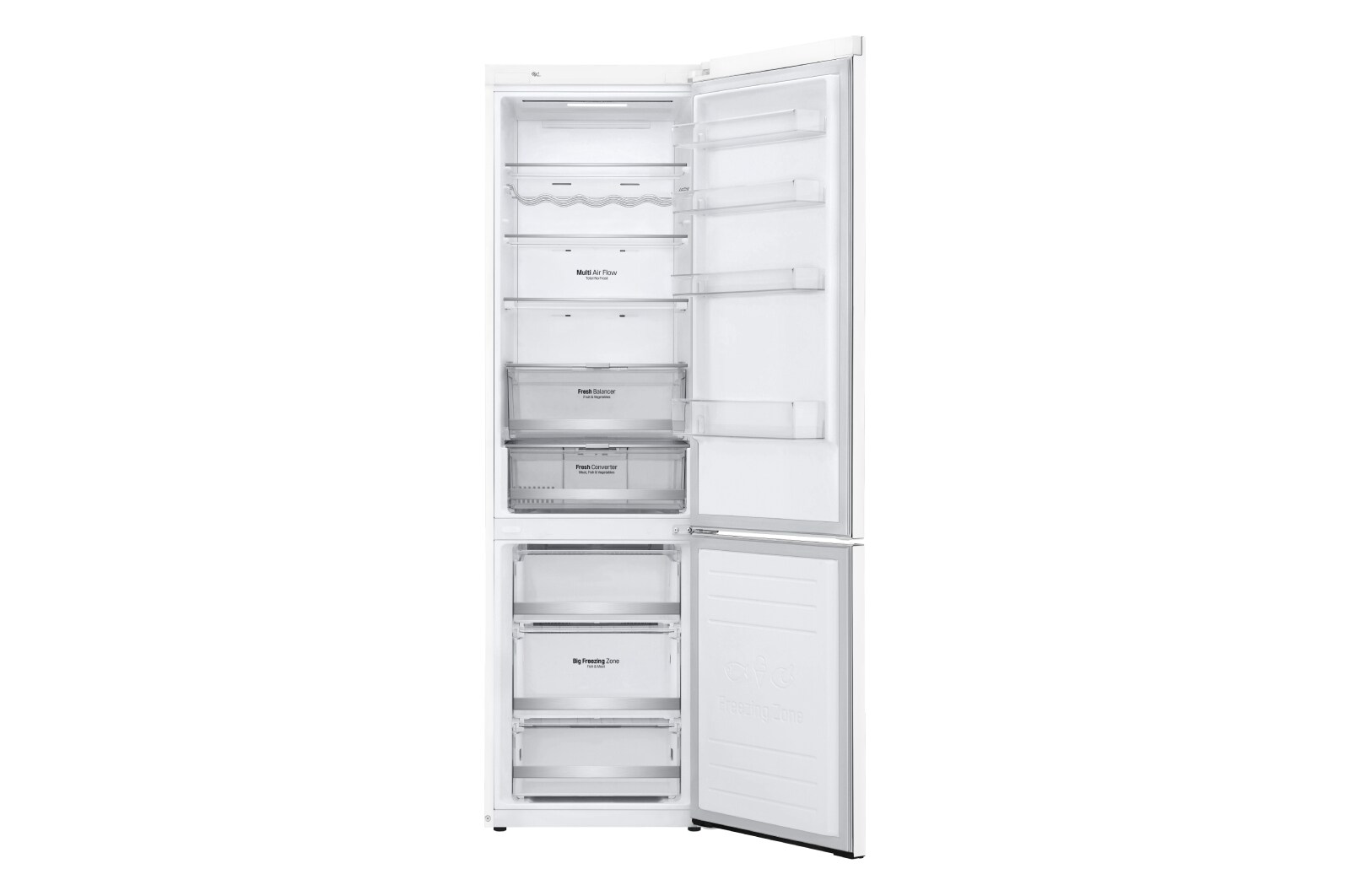 LG Kühl-Gefrierkombination | 384 Liter Nutzinhalt | LINEARCooling™ | Total No Frost , GBB72SWDFN