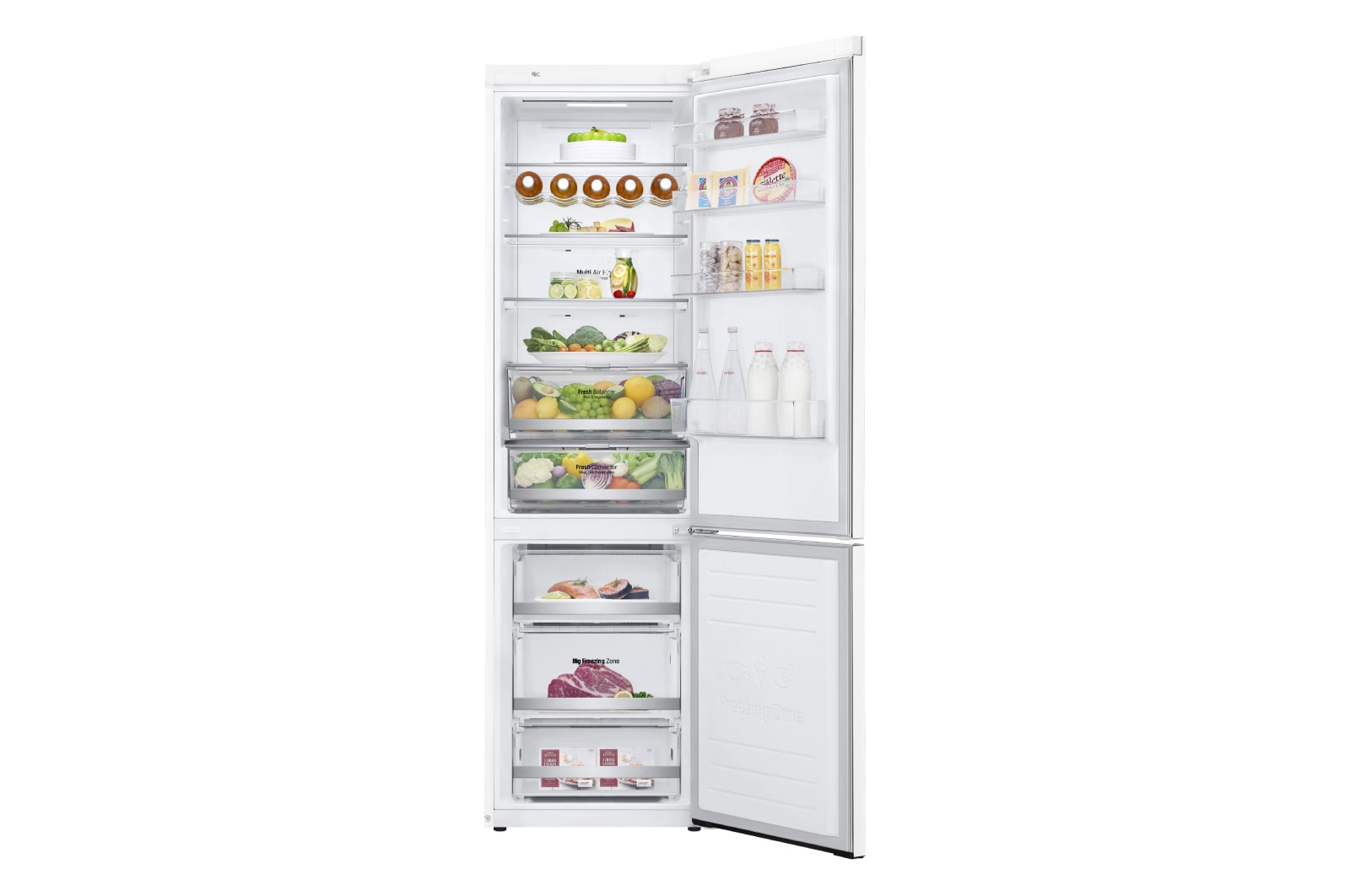 LG Kühl-Gefrierkombination | 384 Liter Nutzinhalt | LINEARCooling™ | Total No Frost , GBB72SWDFN