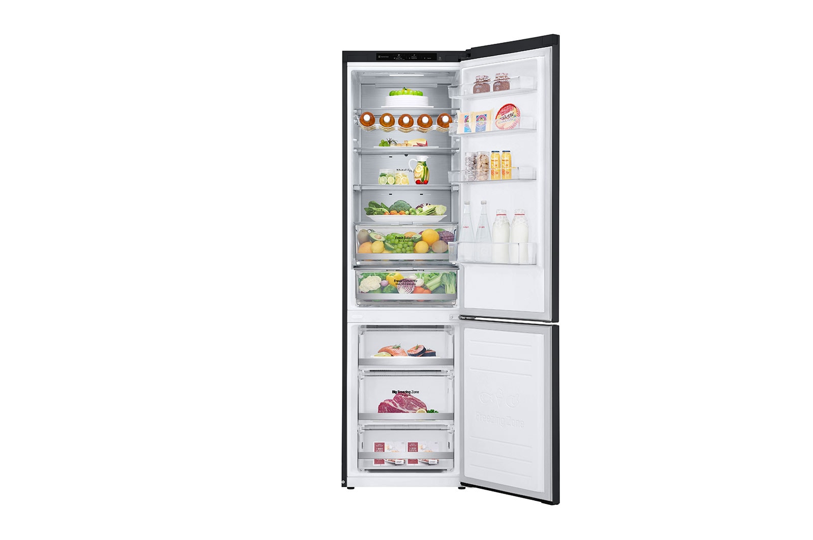 LG Kühl-Gefrierkombination (A, 384L, 203cm hoch) mit nur 99kWh & Centum System | GBB92MCB1P, GBB92MCB1P
