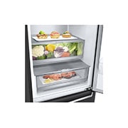 LG Kühl-Gefrierkombination | 384 Liter Nutzinhalt | Energieeffizienzklasse A | Matte Black | 203 cm  hoch | Centrum System | GBB92MCB1P, GBB92MCB1P